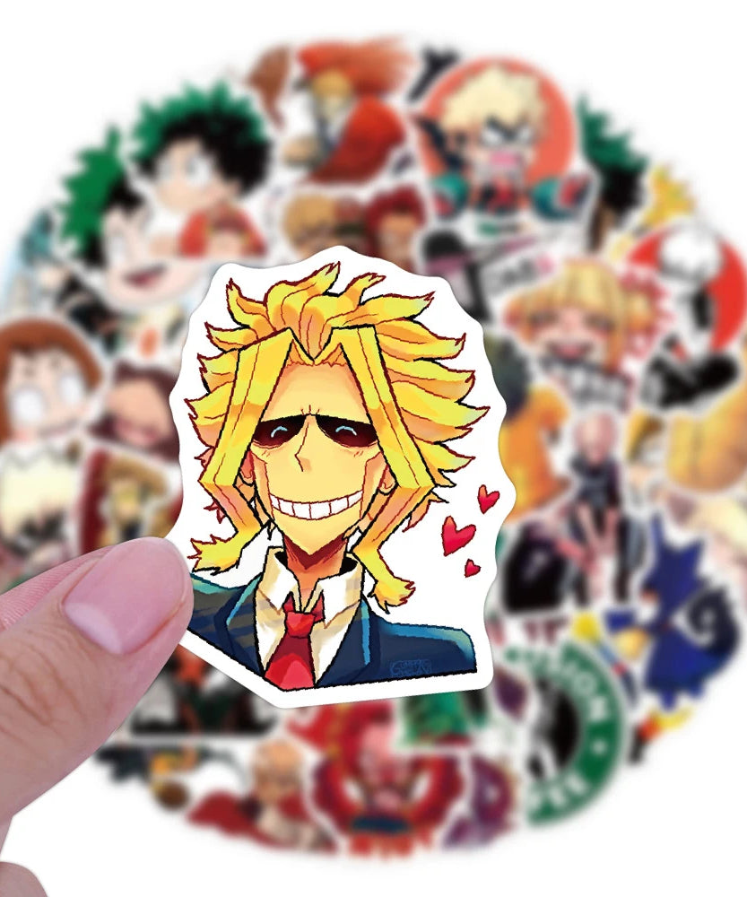 10/30/50pcs Anime My Hero Academia Stickers Deku Midoriya Izuku Decals Skateboard Laptop Motorcycle Waterproof Sticker Kids Toys