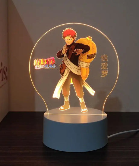 New Animation Naruto anime peripheral light-up stand night light Naruto Sasuke Uchiha Itachi Gaara Kakashi Tsunade holiday gift