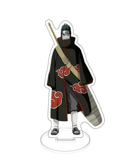 Anime Naruto Akatsuki Uchiha Itachi Stand Model Plate Acrylic Display Desk Decor Figure  Decoration Keychain Friends Gift