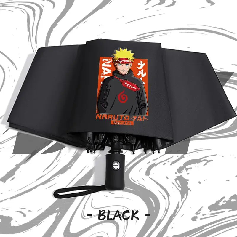 Naruto anime peripheral automatic umbrella Naruto Namikaze Minato Uchiha Itachi Kakashi Haruno Sakura sunshade umbrella gift
