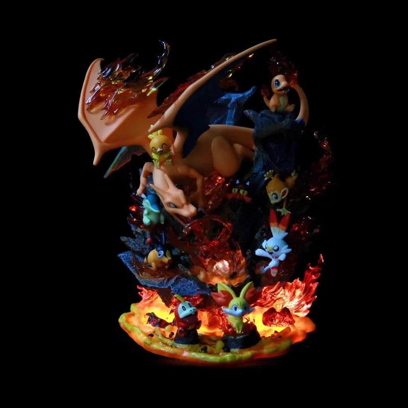 Pokémon Charizard Family Light-Up PVC Figure — 32cm Statue 4