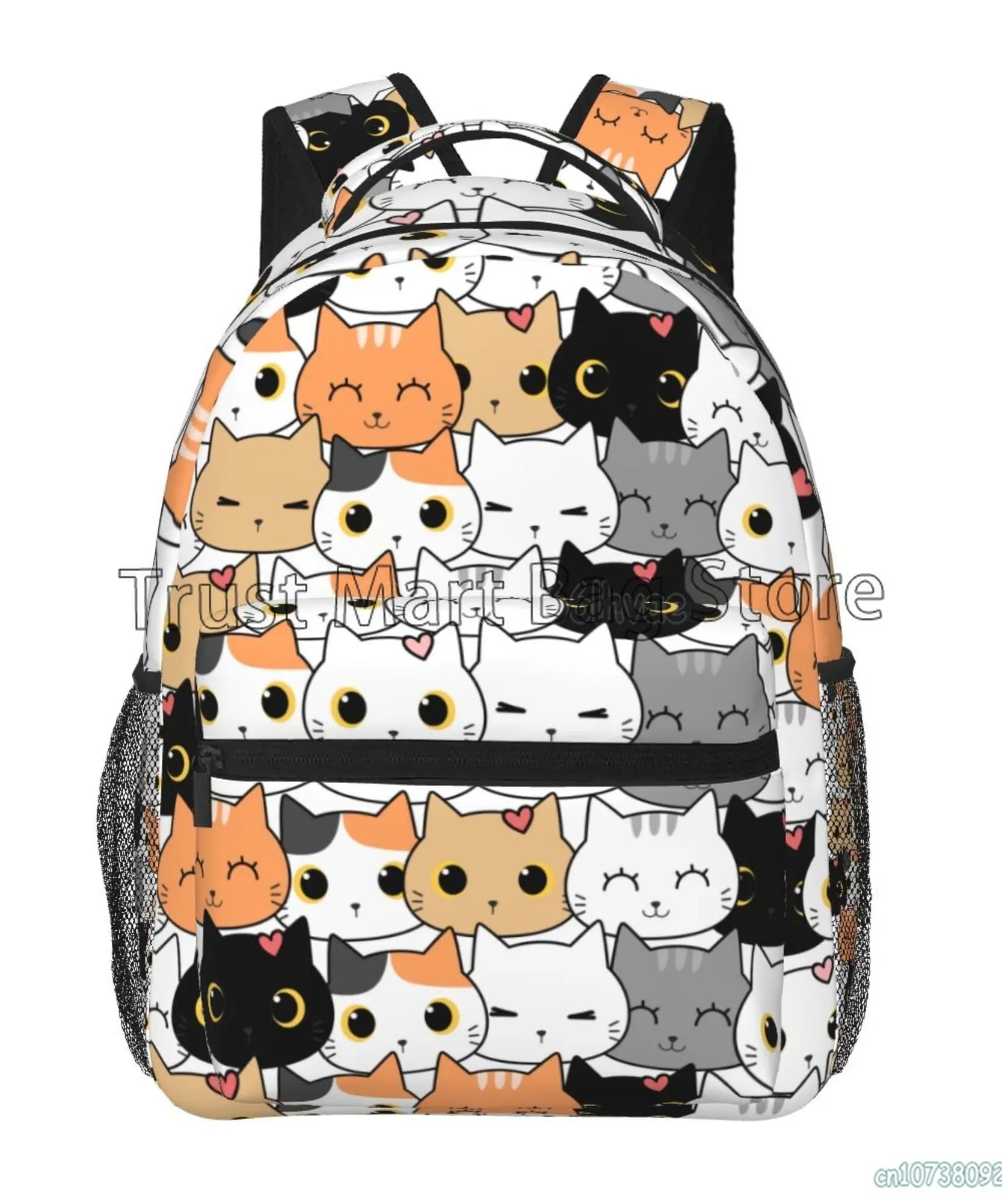 Anime Neko Atsume Women Backpack Mochila for Girls Boys Travel Rucksack Cute Cat Printing Shoulder Bag for Teenages