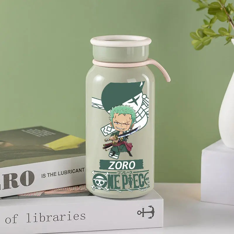Anime One Piece Monkey D. Luffy Roronoa Zoro Nami Usopp Chopper Nico Robin Franky Insulated Cup Drinking Cup Anime Cup