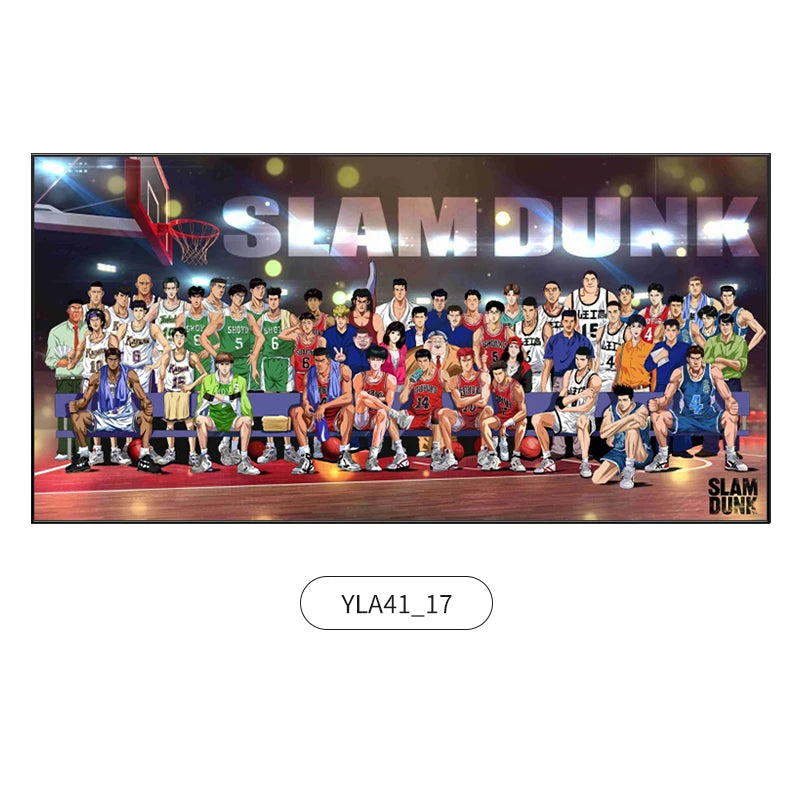 Slam Dunk Wall Art – Sakura Path Anime Mural for Bedroom or Living Room