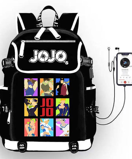 JoJo's Bizarre Adventure Anime Backpack Student School Shoulder Bag Large Capacity Youth Outdoor Travel Backpack Fashion Gift
