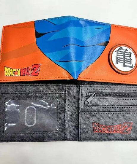 Dragon Ball PU Wallet – Son Goku & Bulma Foldable Anime Coin Purse