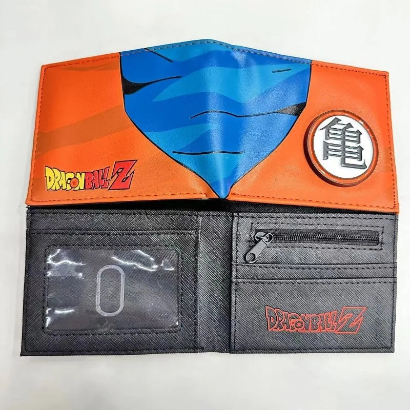 Dragon Ball PU Wallet – Son Goku & Bulma Foldable Anime Coin Purse