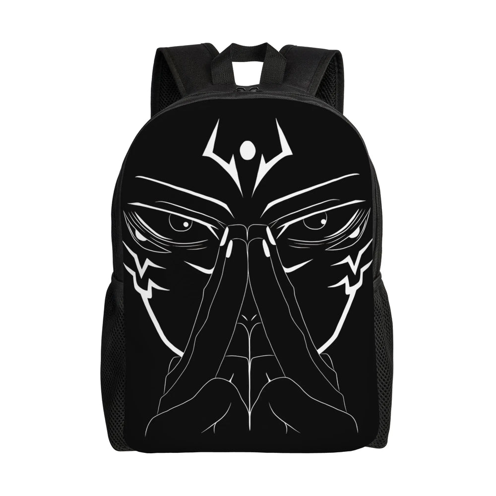 Anime Jujutsu Kaisen Gojo Satoru Retro Print Backpack – Casual School Rucksack & Travel Bag 7