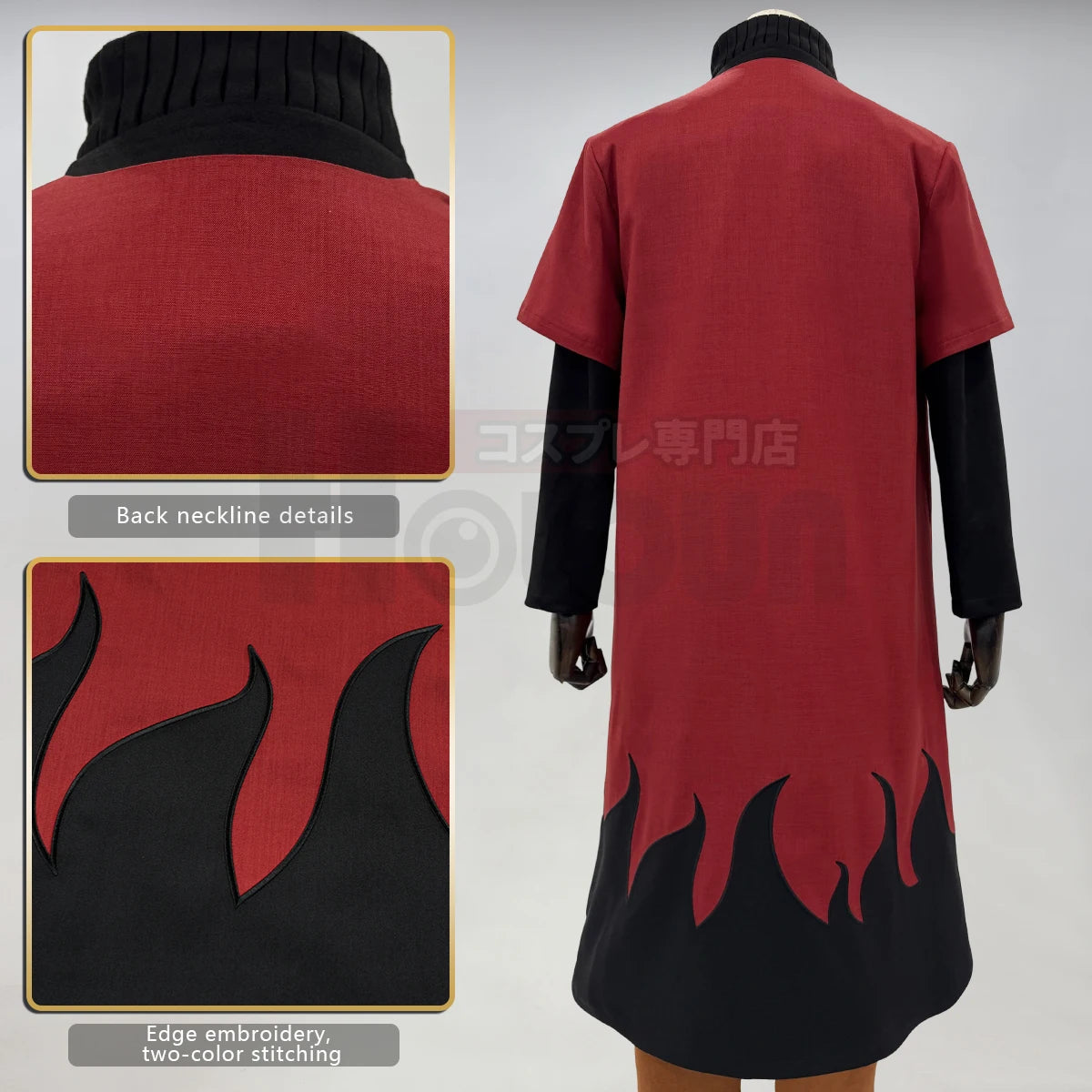 Naruto Uzumaki Cosplay Cloak – Unisex Anime Haori for Halloween & Conventions