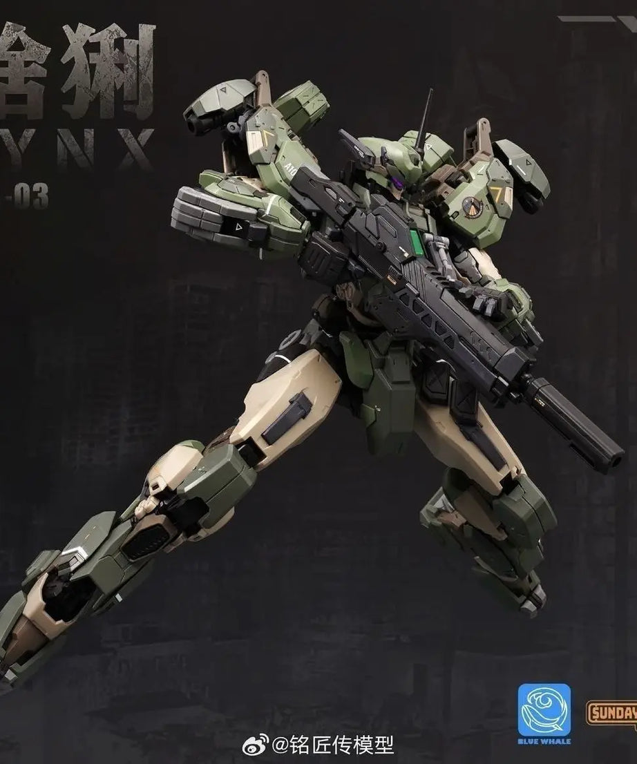 NEW MingjiangZhuan BLUE WHALE REA-03 L.Y.N.X Eurasian Lynx Assembly Model Kit SUNDAY HOBBY Blue Whale Series Toy Gift