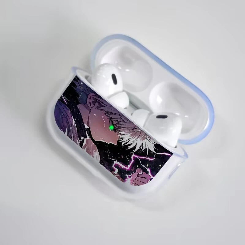 Anime Hunter X Hunter Cool Soft silicone TPU Case For AirPods 4 Pro 1 2 3 Clear Transparent Bluetooth Earphone Case