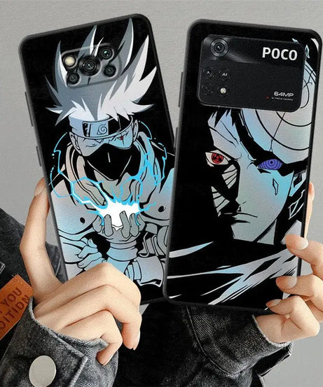 Case for Xiaomi Poco C61 C40 C75 M5 F3 X3 X4 X5 X7 Pro C50 C71 F1 M3 M4 M7 Pro Black Soft Phone Cover Anime Narutos Cool