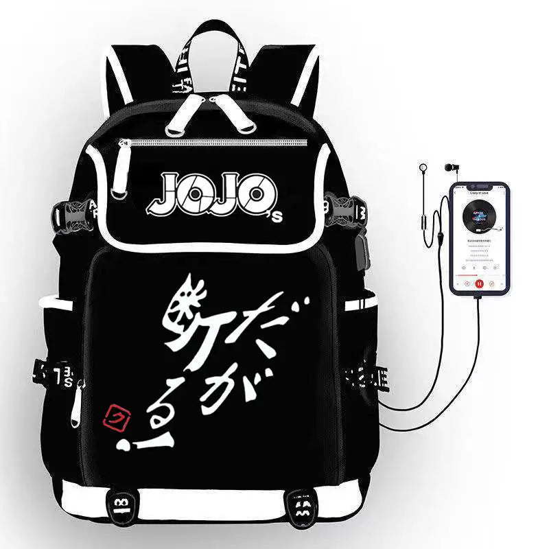 JoJo's Bizarre Adventure Anime Backpack Student School Shoulder Bag Large Capacity Youth Outdoor Travel Backpack Fashion Gift