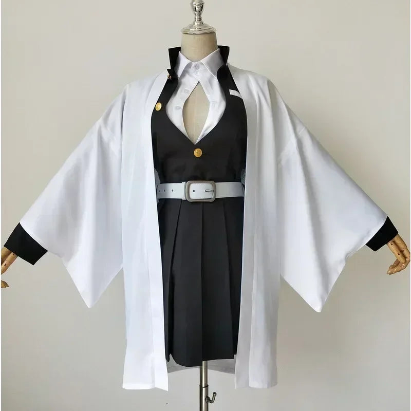Anime Demon Slayer Mitsuri Kanroji Cosplay Costume – Uniform & Wig Set 2