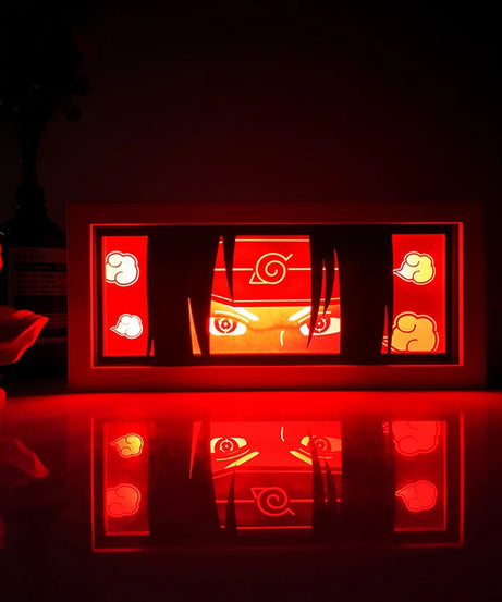 Anime  series paper-cut light room bedroom night light atmosphere light remote control colorful light box