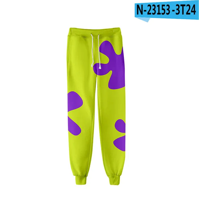 Anime Patrick Star 3D Joggers Pants Men/Women Casual Trousers Harajuku Hip Hop Sweatpants Pantalon Homme Streetwear