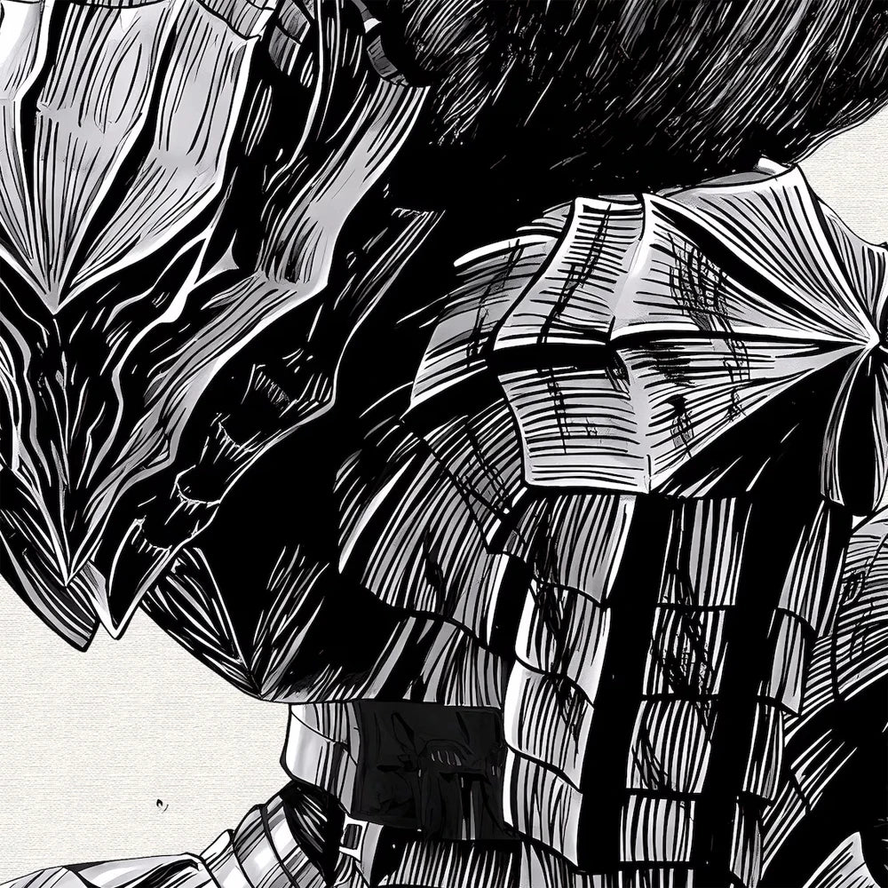 1PC Unframed Manga Posters Canvas Painting Retro Guts Griffith Anime Minimalist Wall Art Prints Home Bedroom Living Room Decor