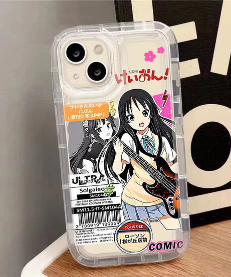 Cute K-ON Girls Case for Samsung Galaxy A14 A15 A55 A05 A05S A24 A13 A23 A73 A12 A22 A32 A52 A52S A72 A31 A51 A71 Cover