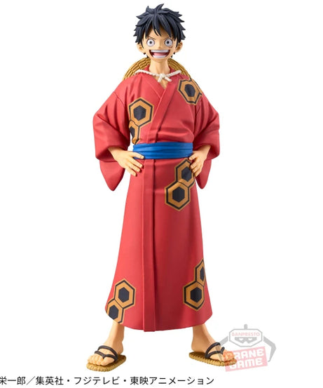 DXF THE GRANDLINE SERIES One Piece Wano Country Monkey D. Luffy Roronoa Zoro Sanji Bathrobe Ver. Anime Action Figures