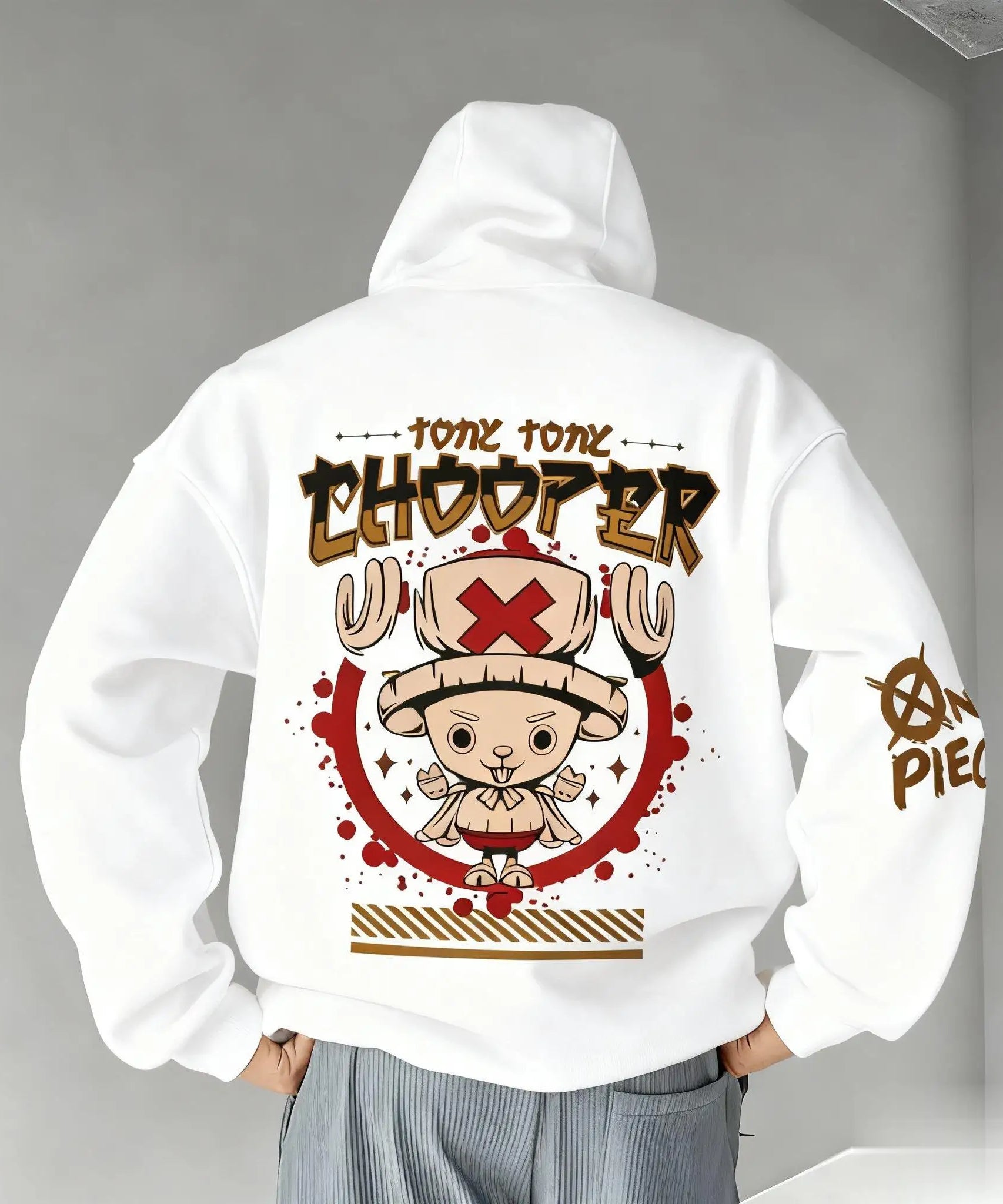 One Piece Anime Chopper Pullover Hoodie Men Women Autumn Winter Trendy Streetwear Casual Graphic Print Cosplay Hooded Sweatshirt