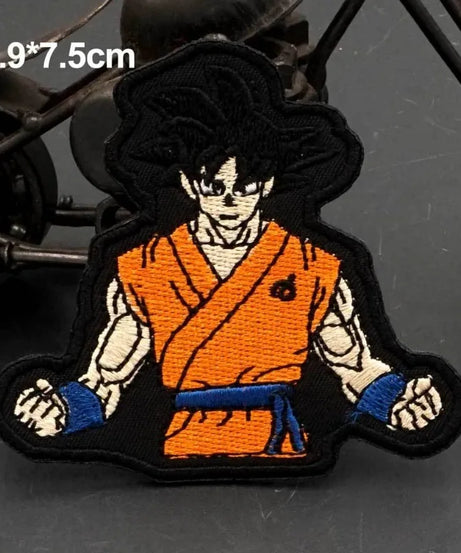 Dragon Ball Animation Peripherals Creative Kawaii Son Goku Vegeta Majin Buu Clothes Patches Embroidered Velcro Badges