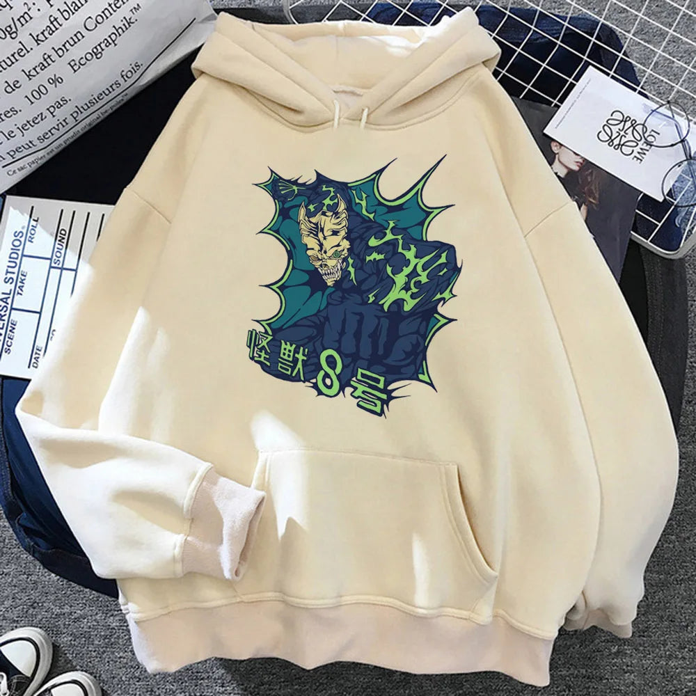 Kaiju No. 8 Hoodie – Y2K Anime Streetwear Pullover