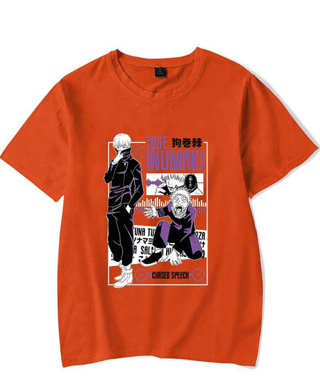 Hot Anime Inumaki Toge Graphic Short Sleeve T-Shirts For Women Men Shirts Loose T-Shirt Casual Summer T-Shirts Plus Size Tops