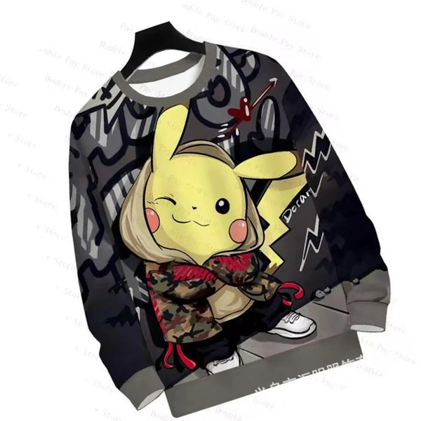 Pokémon Gengar Crewneck Graphic Sweatshirt – Premium Streetwear Pullover for Men & Women