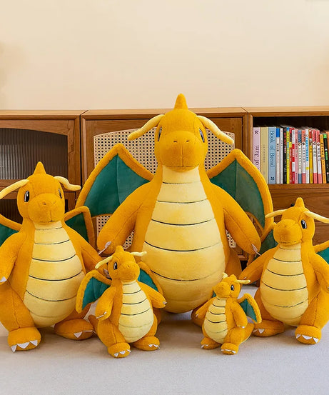 35/85cm Dragonite Pokemon Large Plush Toys Anime Doll Cute Pillow Giant Pokémon Plushie Stuffed Gift for Kids Christmas