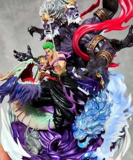 23cm Anime One Piece King Yamato Roronoa Zoro Straw Hat Pirates Model Statue Ornaments Trendy Toys Figures Holiday Gifts