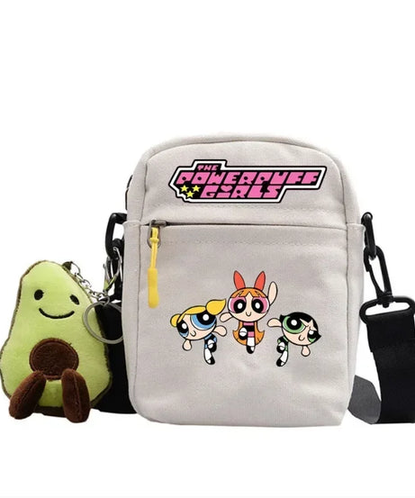 The Powerpuff Girls children's cute student versatile shoulder bag personality casual crossbody bag holiday gift kawaii