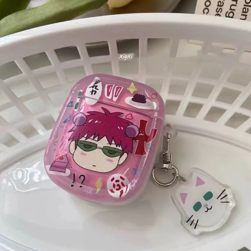 Anime Saiki Kusuo Creative Peripheral Apple Wireless Bluetooth Airpods Pro Generation 1 Headset Case Generation 2 Generation 3