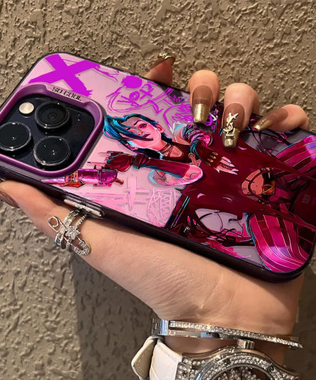 Anime Arcanes Graffiti J-Jinxs For iPhone 16 15 14 13 12 11 Pro Max XS Max 7 8 Plus Phone Case Shockproof Silicone Matte Cover