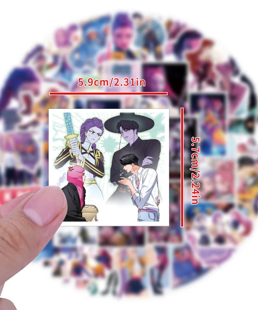 10/30/55PCS Animated Movies KPop Demon Hunters Sticker DIY Phone Laptop Luggage Skateboard Graffiti Decals Fun for Kid