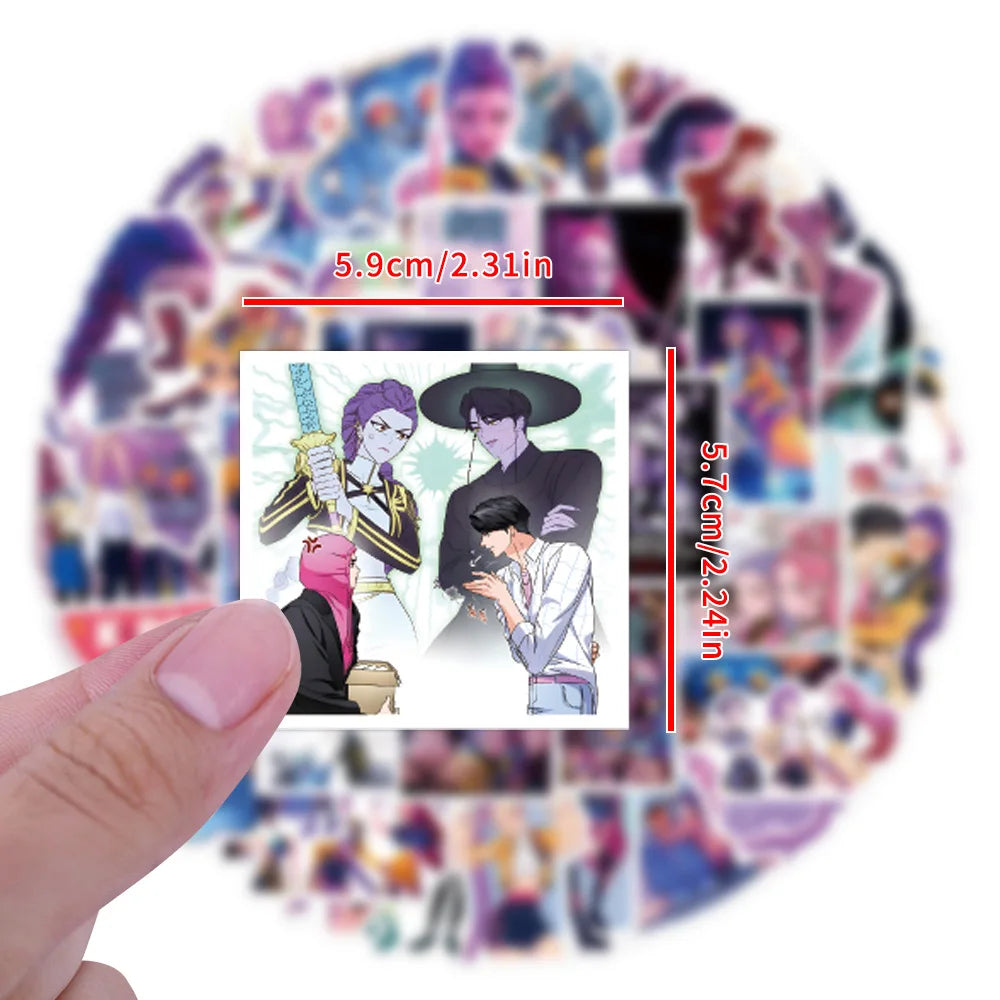 10/30/55PCS Animated Movies KPop Demon Hunters Sticker DIY Phone Laptop Luggage Skateboard Graffiti Decals Fun for Kid