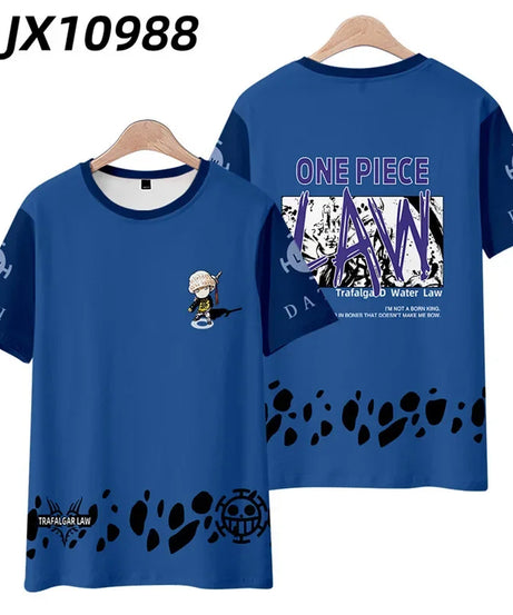 Anime Summer ONE PIECE T-Shirt Luffy Zoro 3D Print Clothes Female Male Fashion T Shirts Short Sleeves Casual Tops