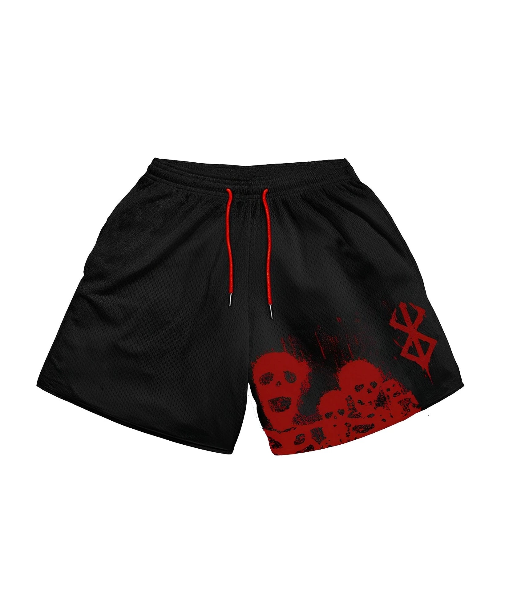 Baki Hanma Anime Shorts – Men's Streetwear Beach Shorts with Elastic Waist