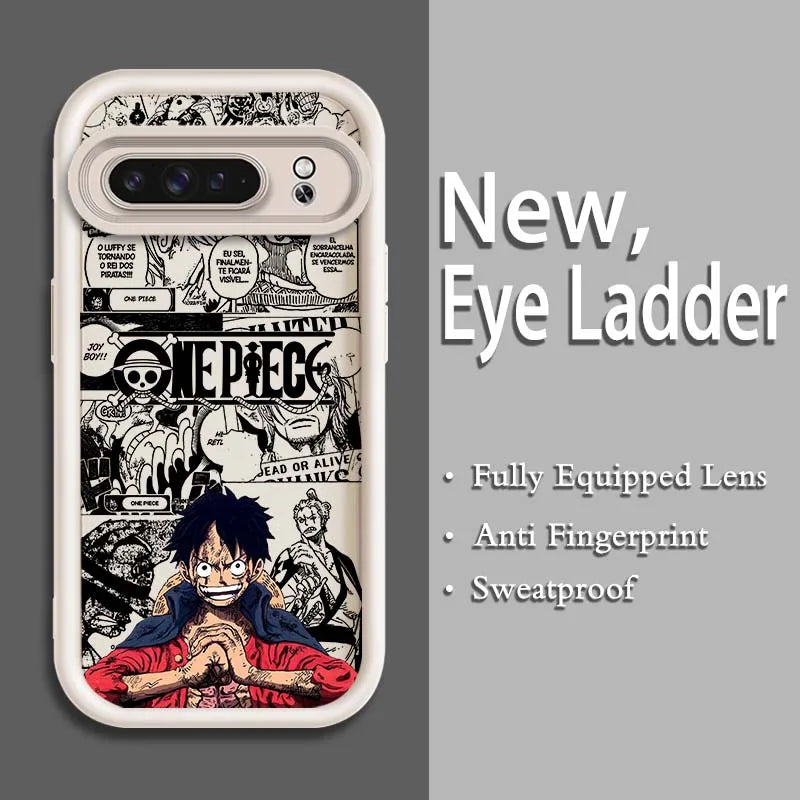 One Piece Eye Ladder Case – Shockproof Soft TPU Cover for Google Pixel 9–7A Pro/XL 5G