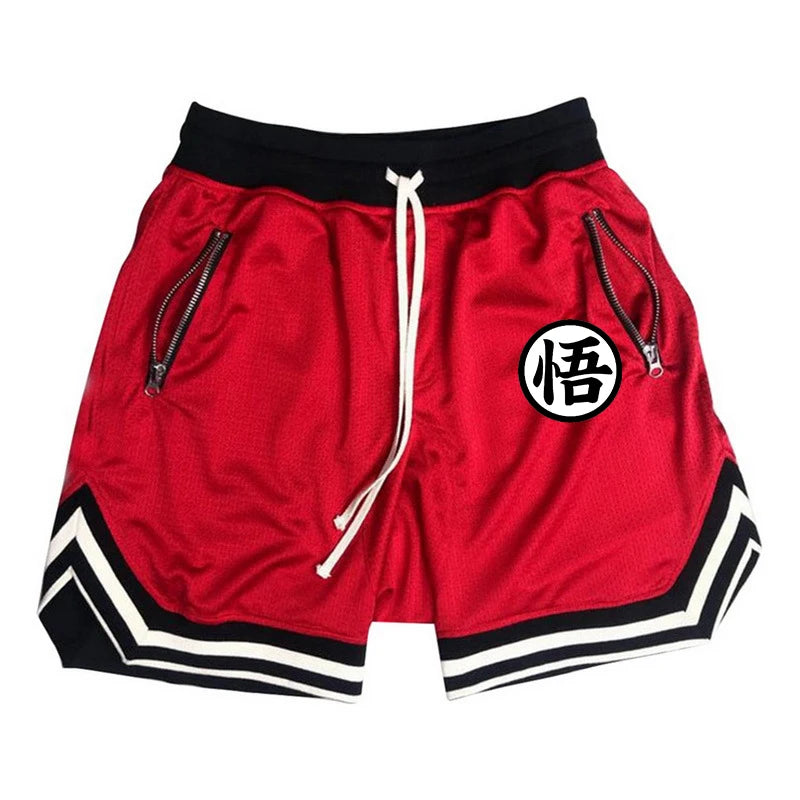 Dragon Ball Son Goku Quick-Dry Mesh Gym Shorts – Breathable Sports & Fitness Activewear 5