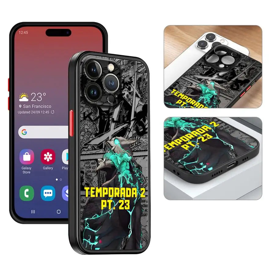 Cool Kaiju No.8 Monster Form Phone Case for iPhone 16 14Pro XR 16e 15 13 Mini SE 7 8 Plus 12 11 Pro XS Max 14 Soft Cover
