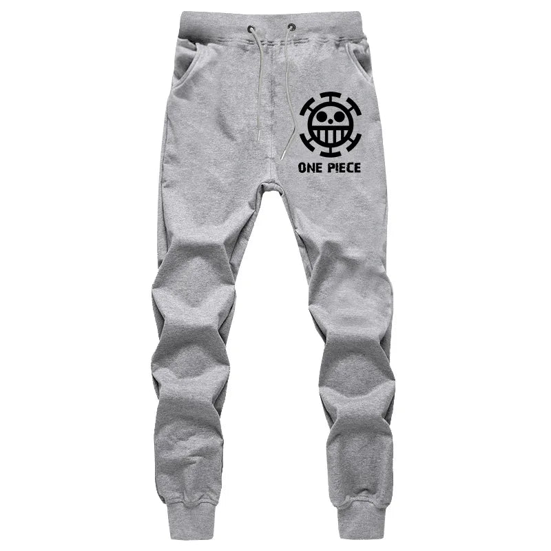 Students Casual Pants for Men and Women Summer Fashion Sports Breathable Cotton Pants Anime ONE PIECE Print Luxury Long Pants