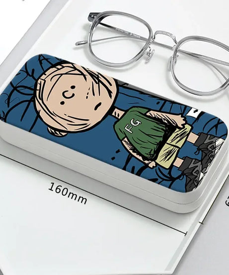 Snoopy Girl Korean Fresh Student Cute Disney Fashion Simple Anti-fall Portable Anti-Stress Folding Glasses Case