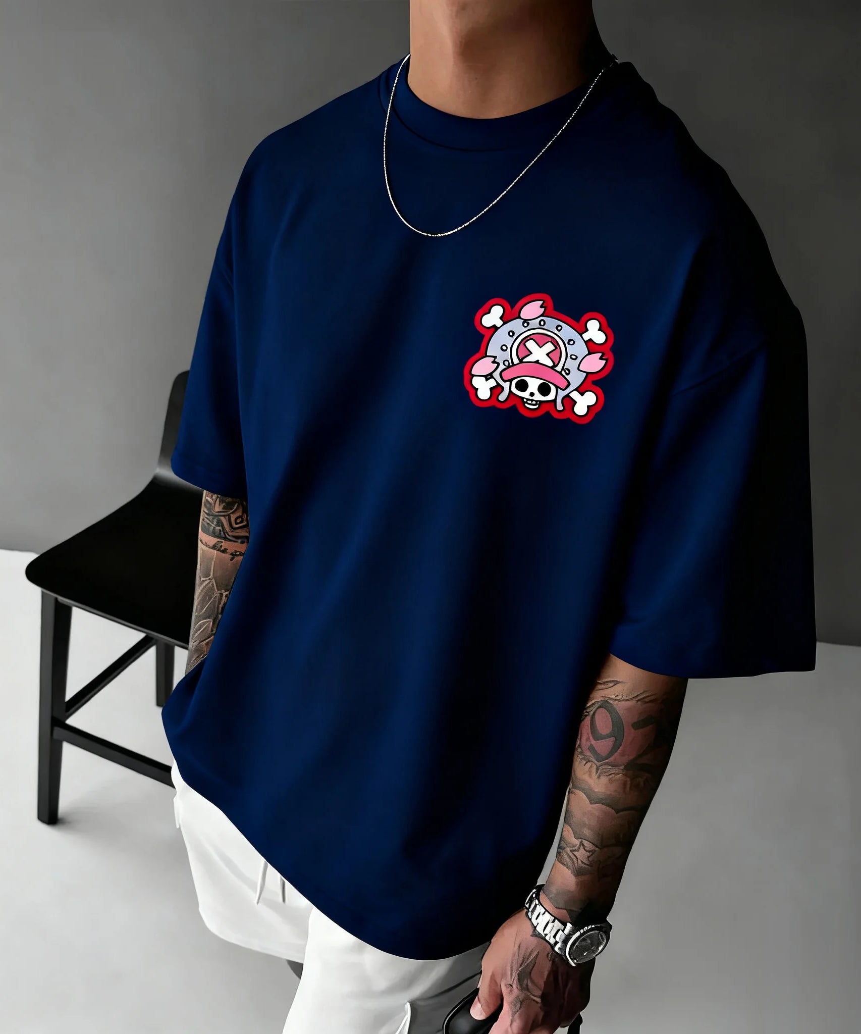 New One Piece Chopper Anime T Shirt Men Women Cotton Short Sleeve Tee Summer Cartoon Graphic Streetwear Casual Top Oversized Y2k