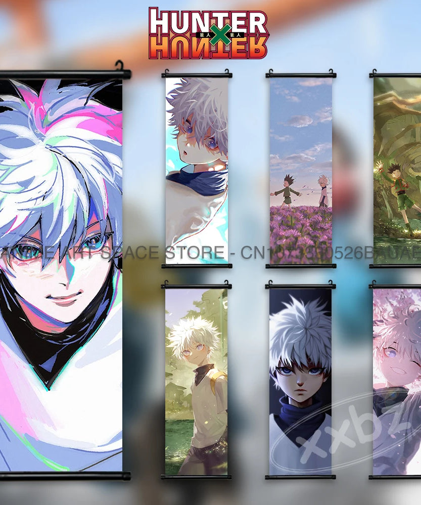 Hunter x Hunter Scroll Poster – Classic Anime Wall Art Canvas Decoration