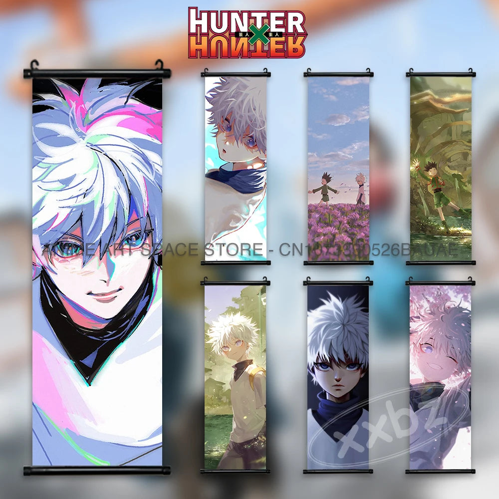 Hunter x Hunter Scroll Poster – Classic Anime Wall Art Canvas Decoration