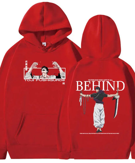 Anime Jujutsu Kaisen Fushiguro Toji Hoodies Men's Women Clothing Fashion Hip Hop Oversized Sweatshirts Casual Harajuku Pullovers