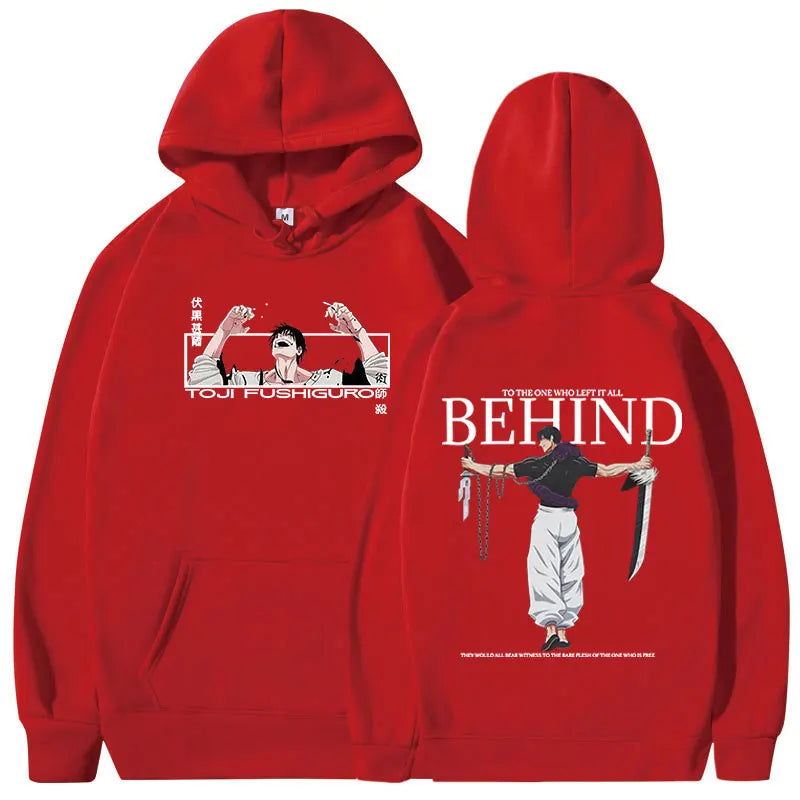 Anime Jujutsu Kaisen Fushiguro Toji Hoodies Men's Women Clothing Fashion Hip Hop Oversized Sweatshirts Casual Harajuku Pullovers