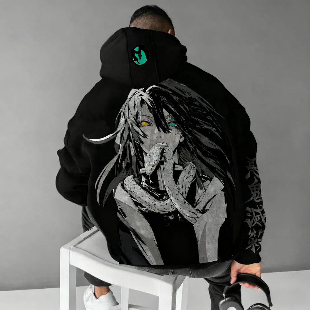 Demon Slayer Obanai Iguro Hoodie — Print Pullover