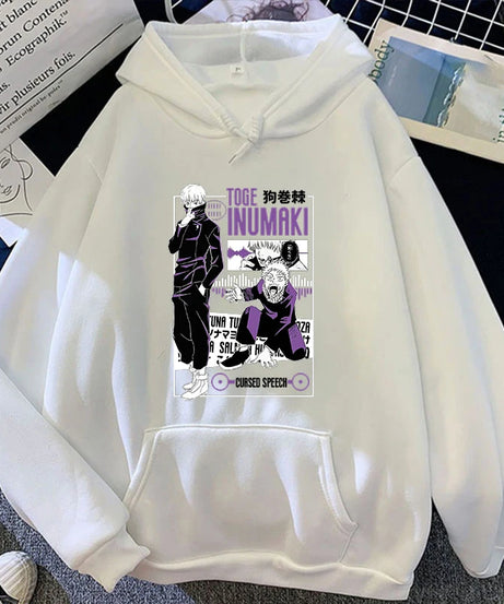 New Anime Inumaki Toge Print Hoodie Women Men Casual Tops Autumn And Winter Sweatshirts Long Sleeve Harajuku Pullover