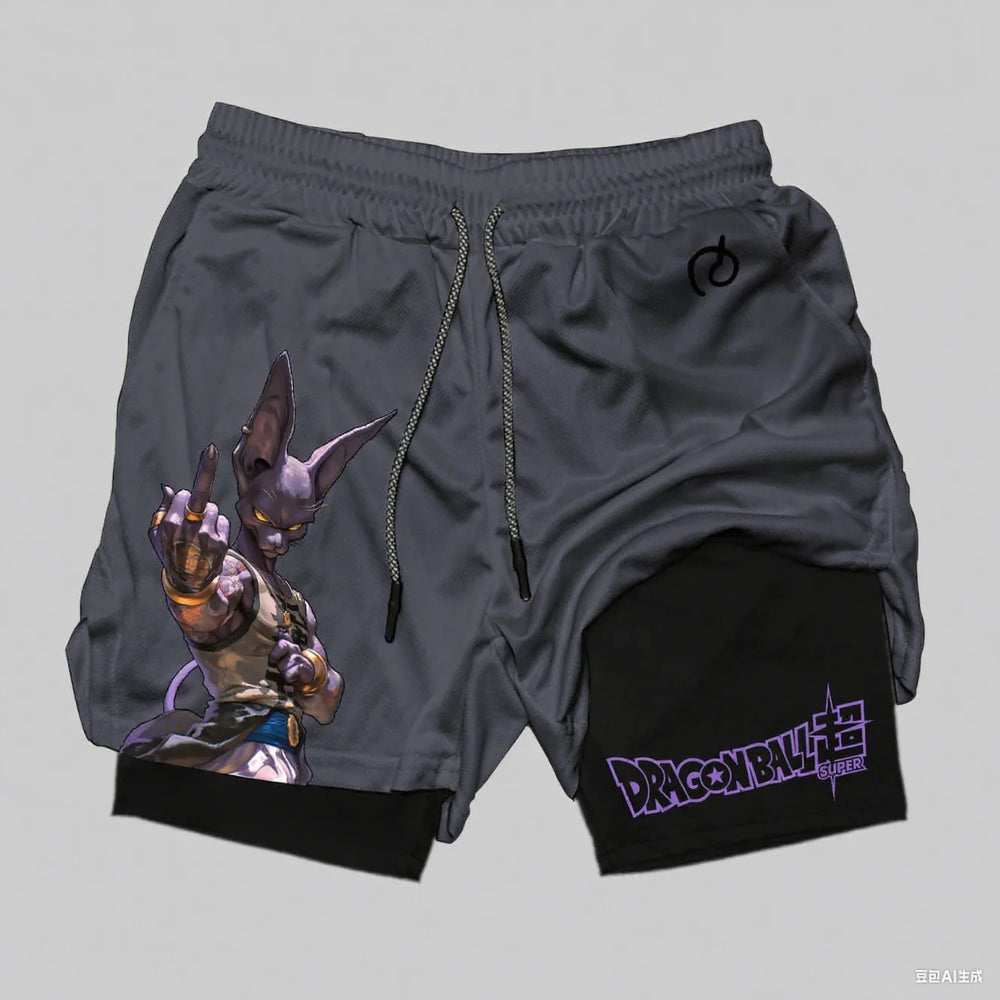 Dragon Ball Goku 2-in-1 Gym Shorts — Print Sportswear 3